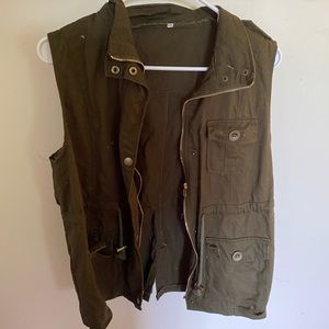 Army green vest